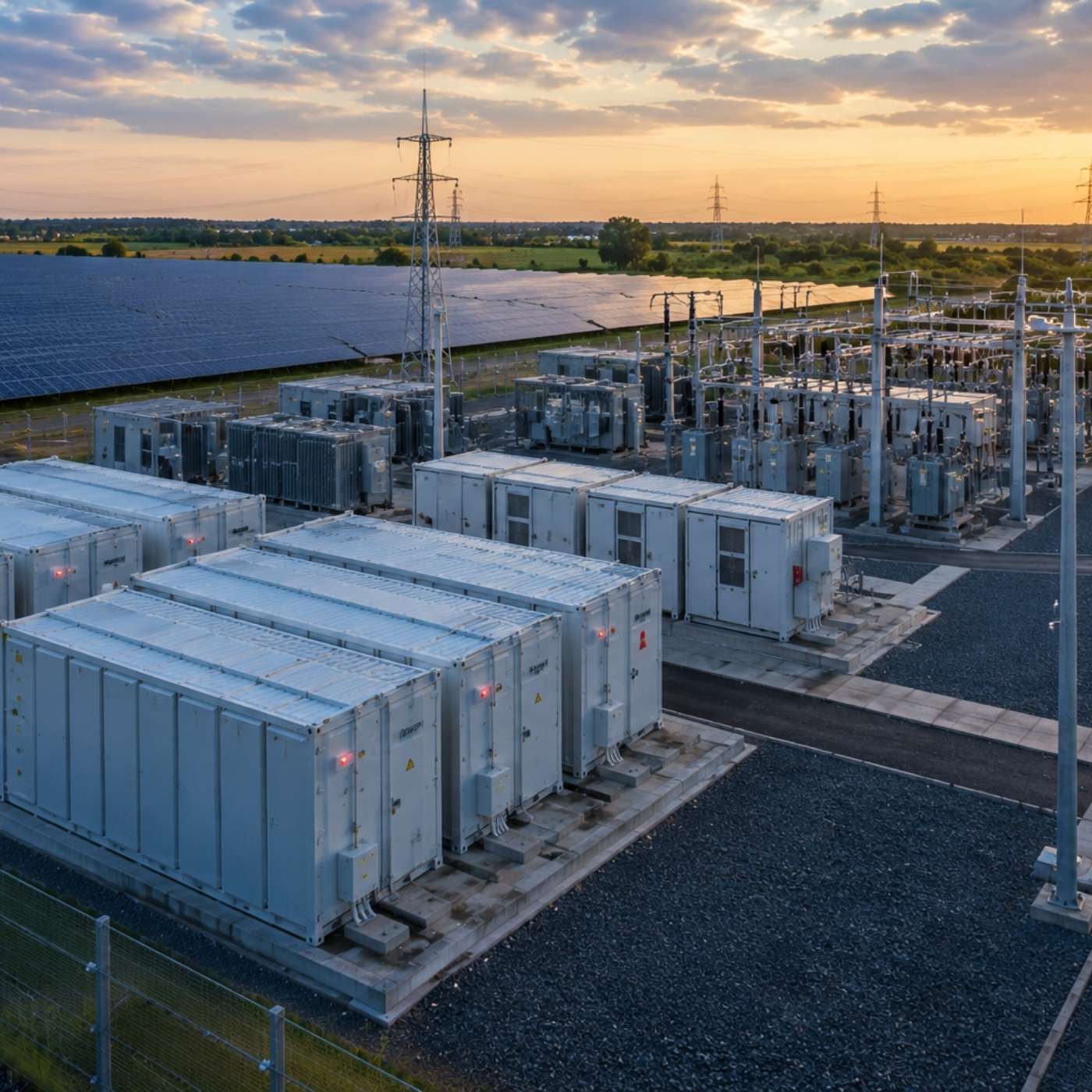 Placeholder for a commercial battery energy storage system