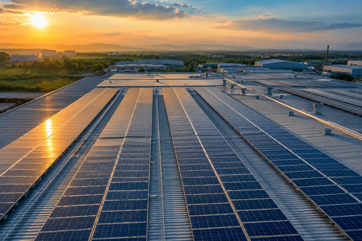 Placeholder for a commercial rooftop solar engineering article